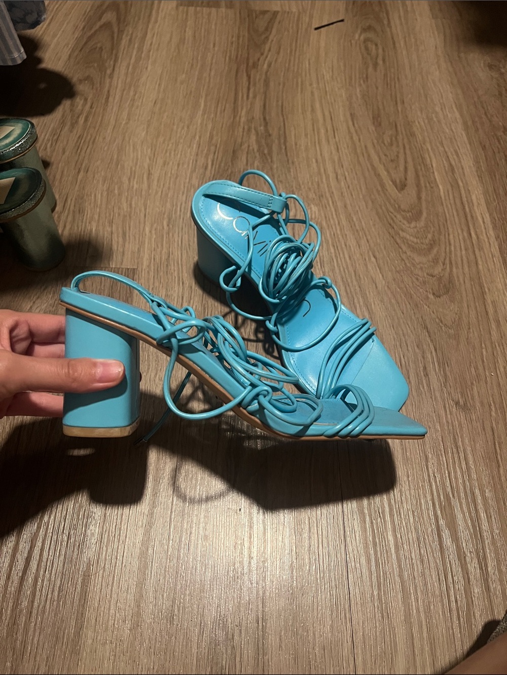 Calvin Klein Calista blue heels